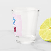 Bedankt mama met anjer voor Moederdag Shot Glas (Rechts)