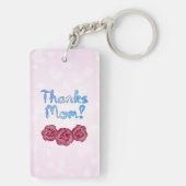 Bedankt mama met anjer voor Moederdag Sleutelhanger (achterkant)