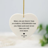 Bedankt mama Moederdag's verjaardag mama Keramisch Ornament