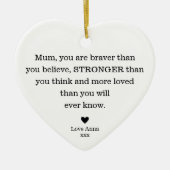 Bedankt mama Moederdag's verjaardag mama Keramisch Ornament (Voorkant)