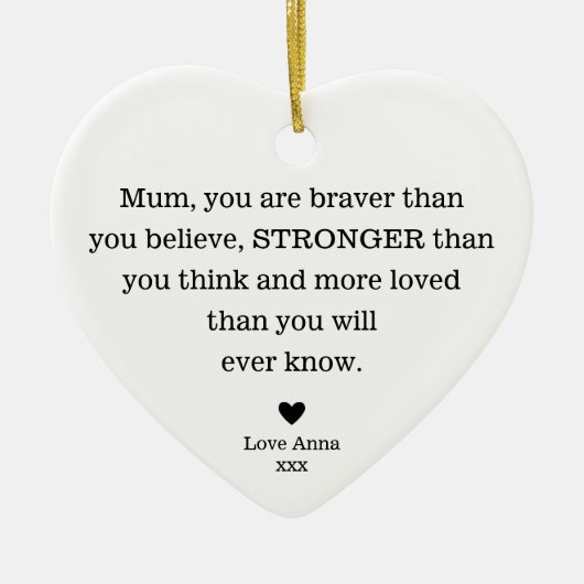 Bedankt mama Moederdag's verjaardag mama Keramisch Ornament (Voorkant)