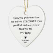 Bedankt mama Moederdag's verjaardag mama Keramisch Ornament (Links)