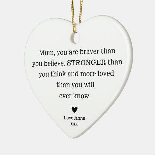 Bedankt mama Moederdag's verjaardag mama Keramisch Ornament (Links)