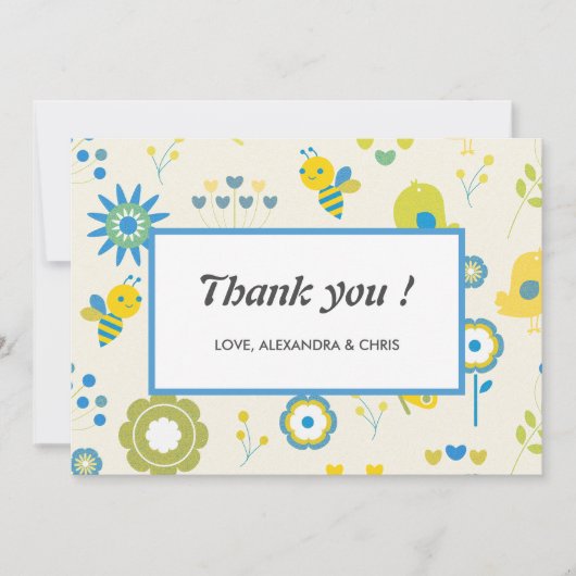 Bedankt mama om Baby shower te worden (Voorkant)