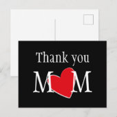 Bedankt Mama Persoonlijk Briefkaart (Voorkant / Achterkant)