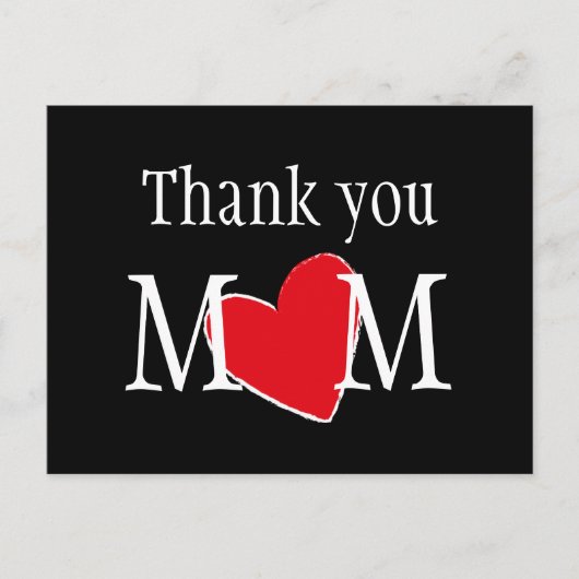 Bedankt Mama Persoonlijk Briefkaart (Voorkant)