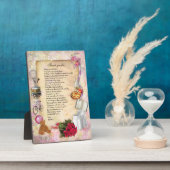 Bedankt mama Plaque Fotoplaat (Zijkant)