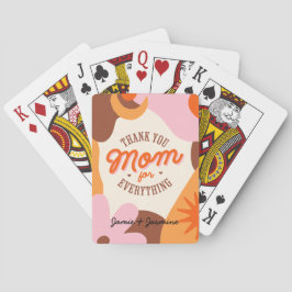 "Bedankt mama voor alles" Pokerkaarten