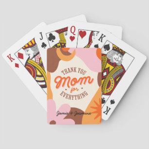 "Bedankt mama voor alles" Pokerkaarten