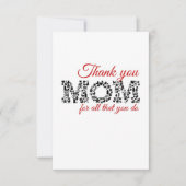 Bedankt mama voor alles wat je doet (Voorkant)