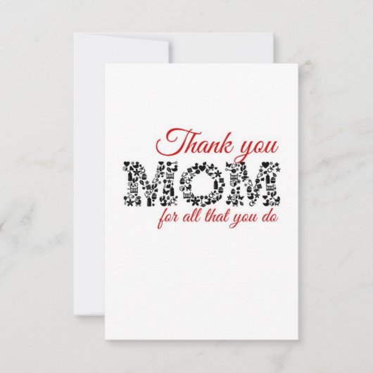 Bedankt mama voor alles wat je doet (Voorkant)