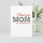 Bedankt mama voor alles wat je doet (Staand voorkant)