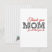 Bedankt mama voor alles wat je doet (Voorkant / Achterkant)