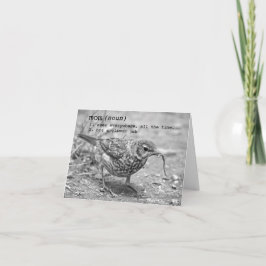 Bedankt, Mamma. (De Kaart zegt zij schommelt)