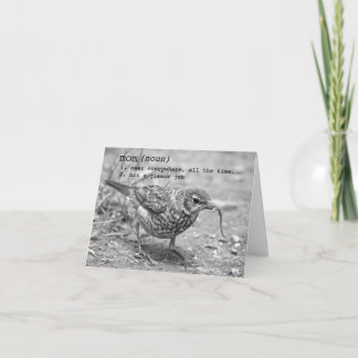 Bedankt, Mamma. (De Kaart zegt zij schommelt)