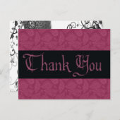 Bedankt Masquerade Briefkaart (Voorkant / Achterkant)