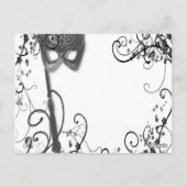 Bedankt Masquerade Briefkaart (Achterkant)
