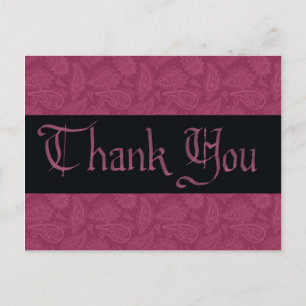 Bedankt Masquerade Briefkaart