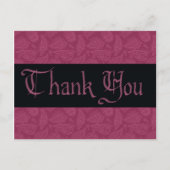 Bedankt Masquerade Briefkaart (Voorkant)