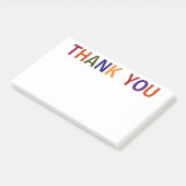 Bedankt Meerkleurig 10 x 6 Post-it® Notes (Schuin)
