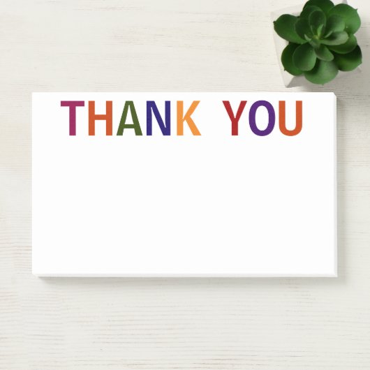 Bedankt Meerkleurig 10 x 6 Post-it® Notes (Kantoor)