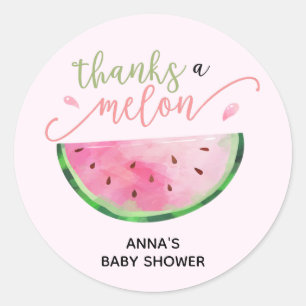 Bedankt Melon Watermeloen bedankt je sticker