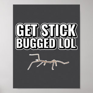 Bedankt Meme Krijg Stick Bugged Lol Grappige Danse Poster