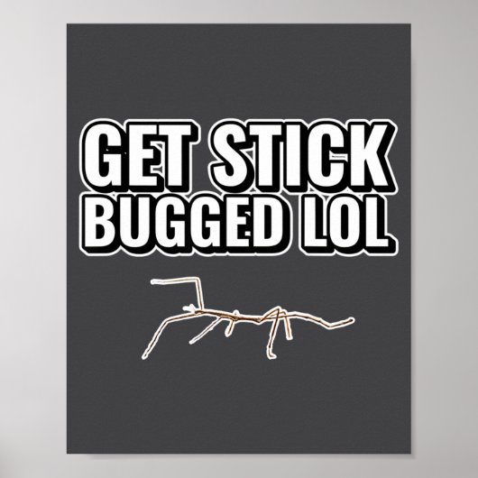 Bedankt Meme Krijg Stick Bugged Lol Grappige Danse Poster (Voorkant)