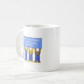 Bedankt met beroepsethiek koffiemok (Voorkant links)