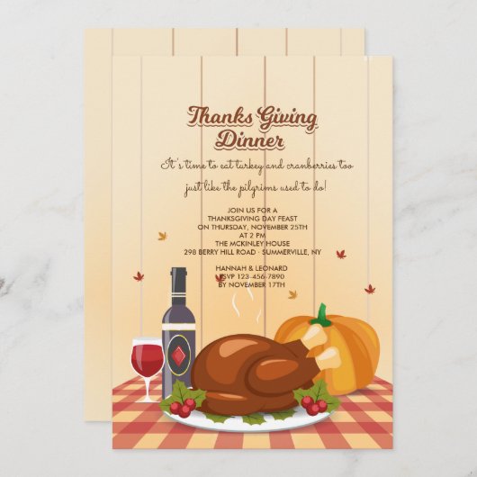 Bedankt met binnenhuisuitnodiging kaart (Voorkant / Achterkant)