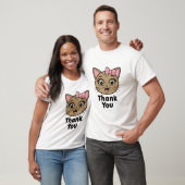 Bedankt met Cat Head - Schattig T-shirt (Unisex)