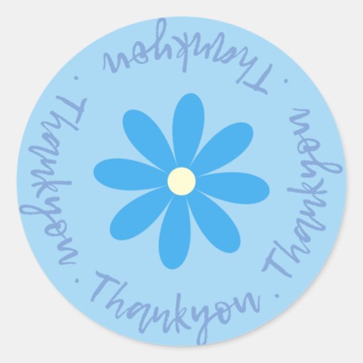 Bedankt met de ventilatorSticker Ronde Sticker (Voorkant)