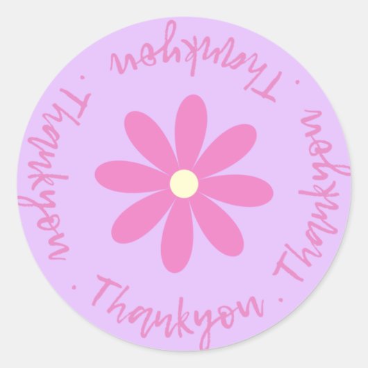 Bedankt met de ventilatorSticker Ronde Sticker (Voorkant)