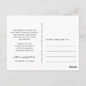 Bedankt met ketting | Weddenfoto collage Hartelijk Briefkaart (Achterkant)