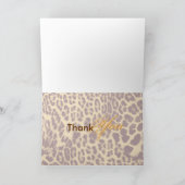 Bedankt, met luipaard bedankkaart (Binnen)