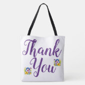 Bedankt met Pansies | Tote Bag (Achterkant)