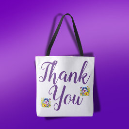 Bedankt met Pansies | Tote Bag