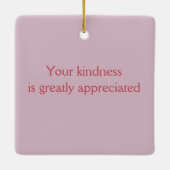 "Bedankt" met Water Lily onder Glass Dome Keramisch Ornament (Achterkant)