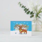 Bedankt MINI PACK op 100 Visitekaartjes of.... (Staand voorkant)