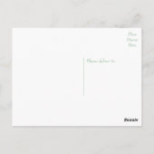 Bedankt Mint Green en White Polka Dots Briefkaart (Achterkant)