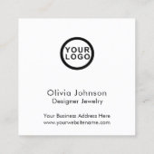 Bedankt Modern Elegant Handschrift Visitekaartje (Achterkant)