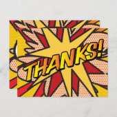 BEDANKT Modern Fun Gepersonaliseerde Spraakbel Aankondigingskaart (Voorkant / Achterkant)