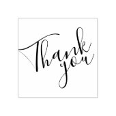 'Bedankt' Modern script Rubberstempel (Afrduk)