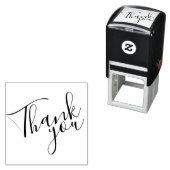 'Bedankt' Modern script Zelfinktende Stempel (In situ)