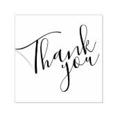 'Bedankt' Modern script Zelfinktende Stempel (Design)