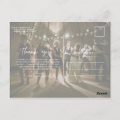 Bedankt Moderne Briefkaarten voor bruiloft (Achterkant)