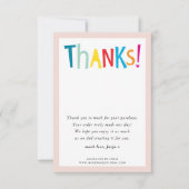 BEDANKT moderne heldere kleurrijke typografie (Voorkant)