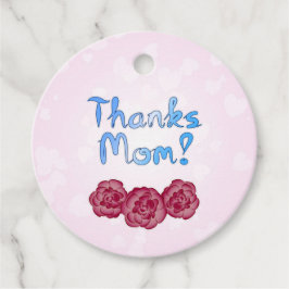 Bedankt Moeder met Anjer Bloem voor Moederdag Bedankjes Labels