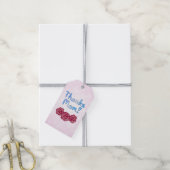 Bedankt Moeder met Anjer Bloem voor Moederdag Cadeaulabel (Met Touw)