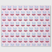 Bedankt Moeder met Anjer Bloem voor Moederdag Cadeaupapier (Vlak)